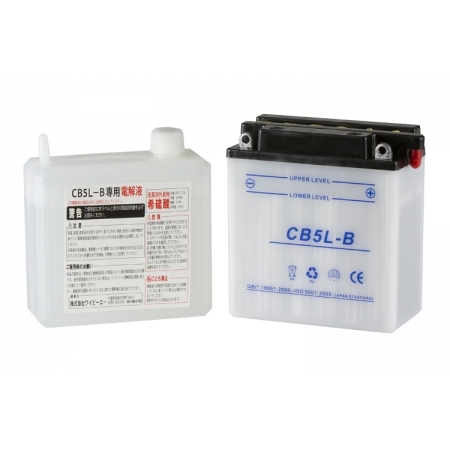 【NBSバッテリー】 CB5L-B  開放型バッテリー (電解液付属) (YB5L-B 互換)