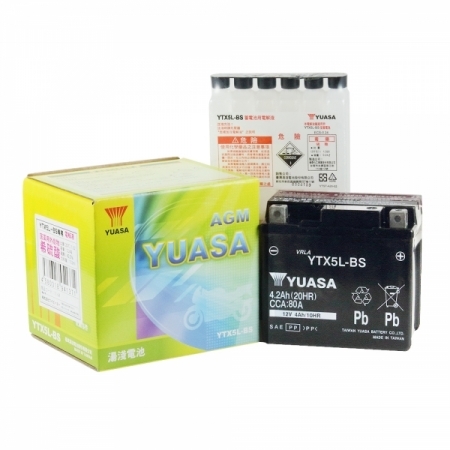 【10個セット】 台湾YUASA ユアサ バッテリー YTX5L-BS