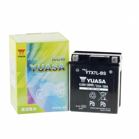 【台湾YUASA】 ユアサ 液入りバッテリー YTX7L-BS