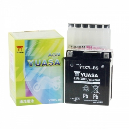 【6個セット】 台湾YUASA ユアサ バッテリー YTX7L-BS