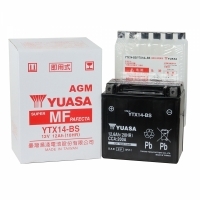 【台湾YUASA】 ユアサ 液別バッテリー YTX14-BS