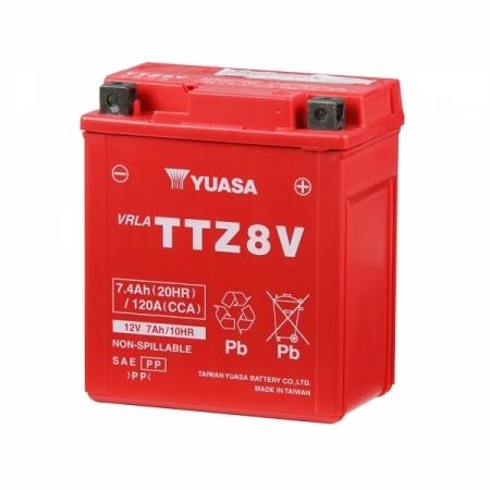 【台湾YUASA】ユアサ液入りバッテリー TTZ8V