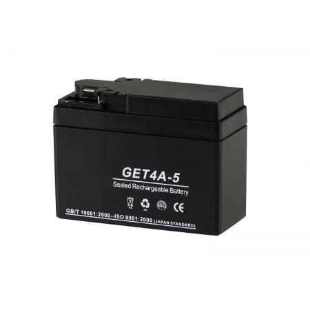 【NBSバッテリー】 GELバッテリー GET4A-5 (液入充電済) (YTR4A-BS 互換)