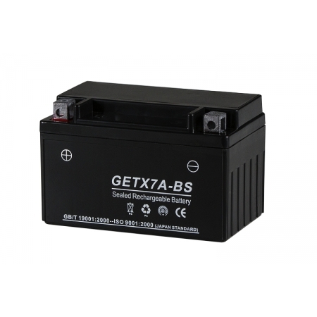 【NBSバッテリー】 GELバッテリー GETX7A-BS (液入充電済) (YTX7A-BS 互換)