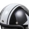 ≪価格改定≫ヘルメットスモールジェット タイプC ブラック/ホワイト　A-611C