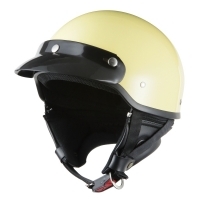 バイクヘルメット ポリスヘルメット ハーフヘルメット 半帽ヘルメット アメリカン アイボリー フリーサイズ(57~60cm未満)