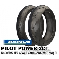 Satz 120/70 ZR17 73W & 180/55 ZR17 Michelin Pilot Power 2CT 58W 