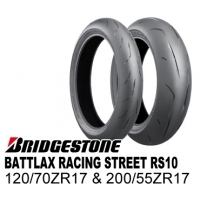 BRIDGESTONE(ブリヂストン)  BATTLAX RACING STREET RS10 120/70ZR17 & 200/55ZR17【前後セット】 JAN 4580318983821