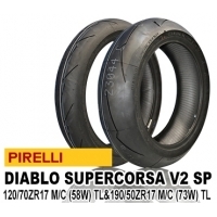 PIRELLI DIABLO SUPER CORSA SP V2 120/70ZR17 (58W) TL & 190/50ZR17 (73W) TL【前後セット】
