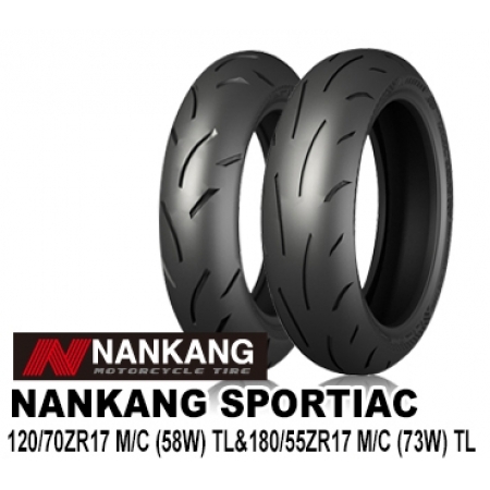 NANKANG(ナンカン)  SPORTIAC120/70ZR17(58W)TL&180/55ZR17(73W)TL 【セット】